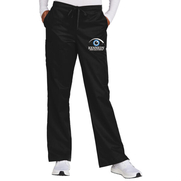 Wink® Women’s Petite WorkFlex Flare Leg Cargo Pant - Embroidered Logo Thumbnail