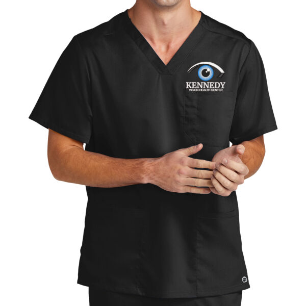 Wink® Men's Premiere Flex™ V-Neck Top - Embroidered Logo Thumbnail