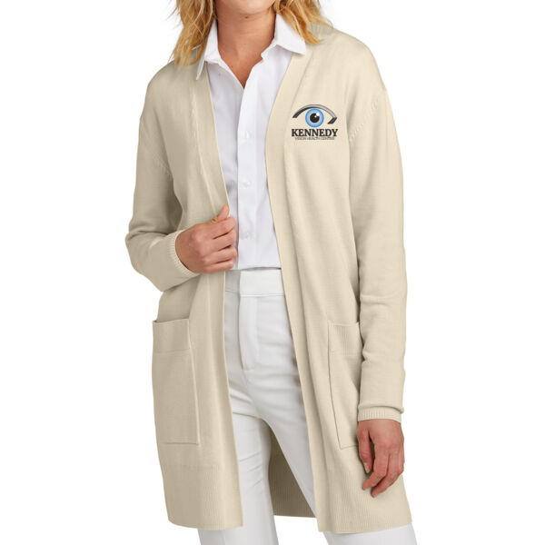 Mercer+Mettle® Women’s Open-Front Cardigan Sweater - Embroidered Logo Thumbnail