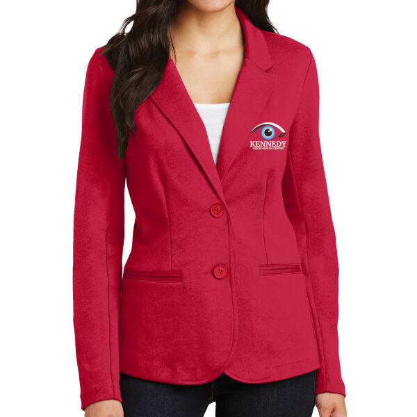 Port Authority® Women's Knit Blazer - Embroidered Logo Thumbnail