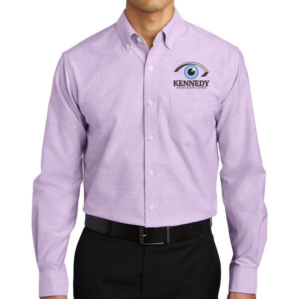 Port Authority® SuperPro™ Oxford Shirt - Embroidered Logo Thumbnail