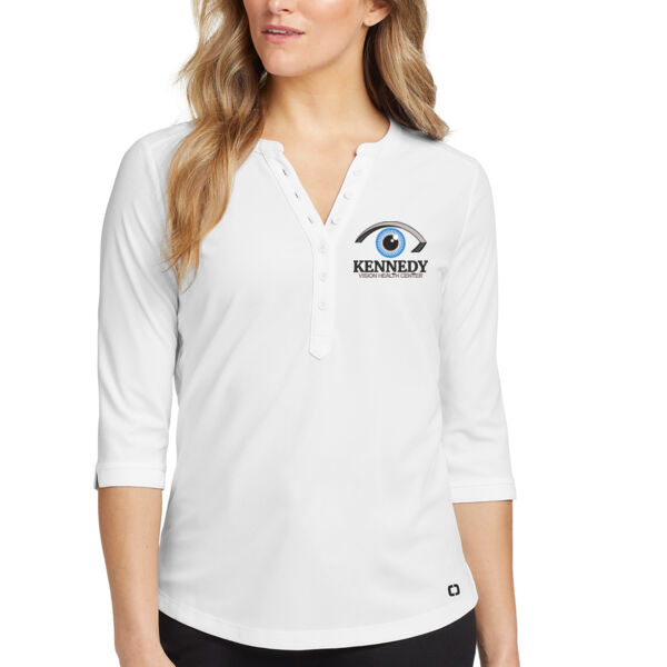 OGIO® Women's Jewel Henley - Embroidered Logo Thumbnail