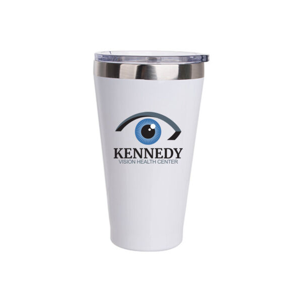 15oz Stainless Steel Tumbler w/Lid - Sublimated Logo Thumbnail