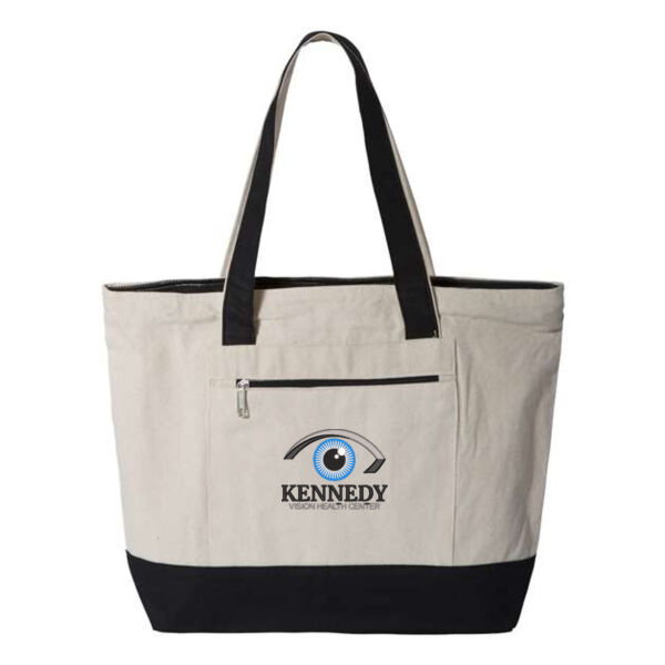 Q-Tees - 19L Zippered Tote - Embroidered Logo Thumbnail
