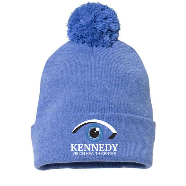 Sportsman - 12" Pom-Pom Cuffed Beanie - Embroidered Logo Thumbnail