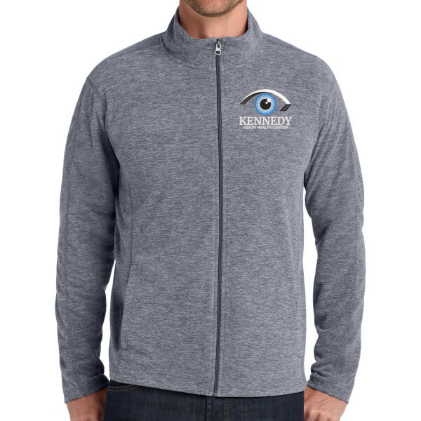Port Authority - Heather Microfleece Full-Zip Jacket - Embroidered Logo Thumbnail