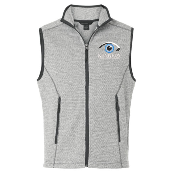North End - Men's Jasper Jacquard Fleece Vest - Embroidered Logo Thumbnail