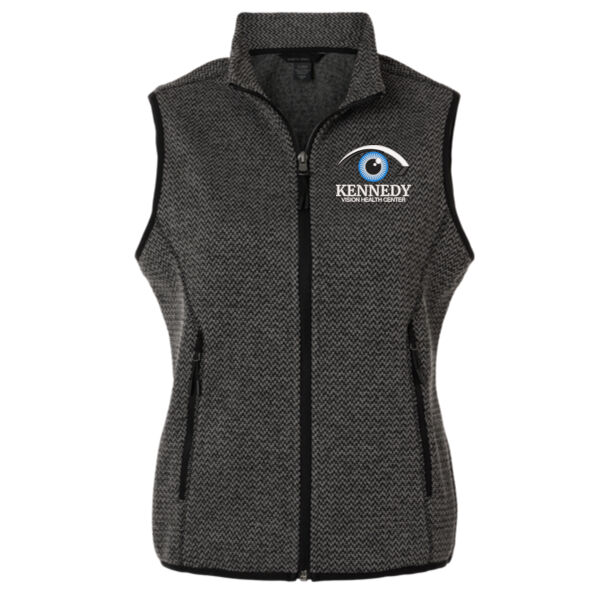 North End - Women's Jasper Jacquard Fleece Vest - Embroidered Logo Thumbnail