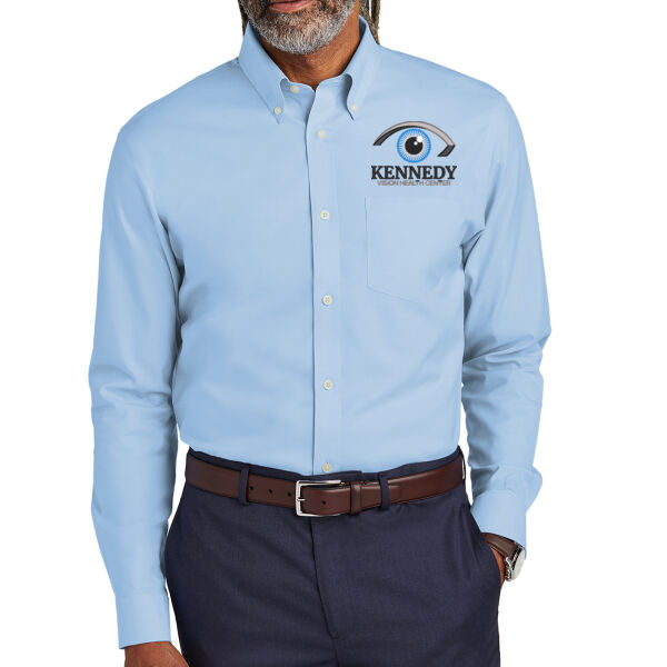 Brooks Brothers - Tall Wrinkle-Free Stretch Pinpoint Shirt - Embroidered Logo Thumbnail