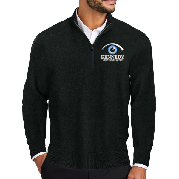 Port Authority - Easy Care 1/4 Zip Sweater - Embroidered Logo Thumbnail