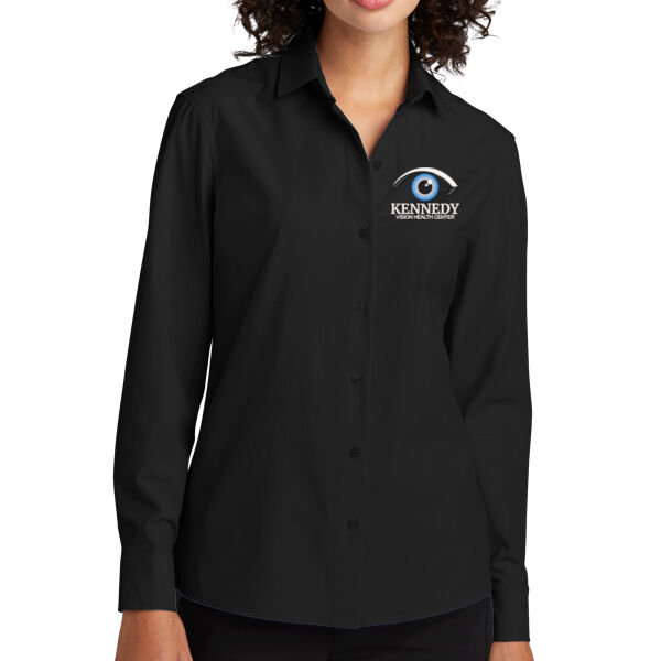 Mercer+Mettle - Women's Long Sleeve Stretch Woven Shirt - Embroidered Logo Thumbnail