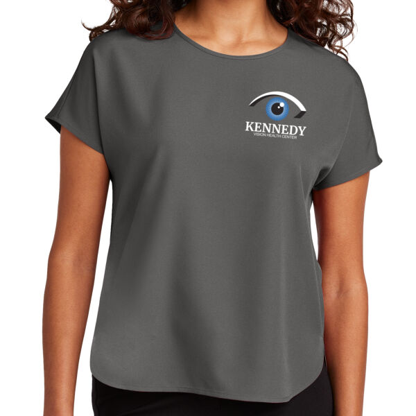 Mercer+Mettle - Women's Stretch Crepe Crew - Printed Logo Thumbnail