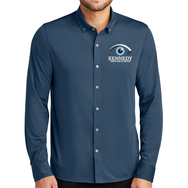 Mercer+Mettle - Stretch Jersey Long Sleeve Shirt - Embroidered Logo Thumbnail