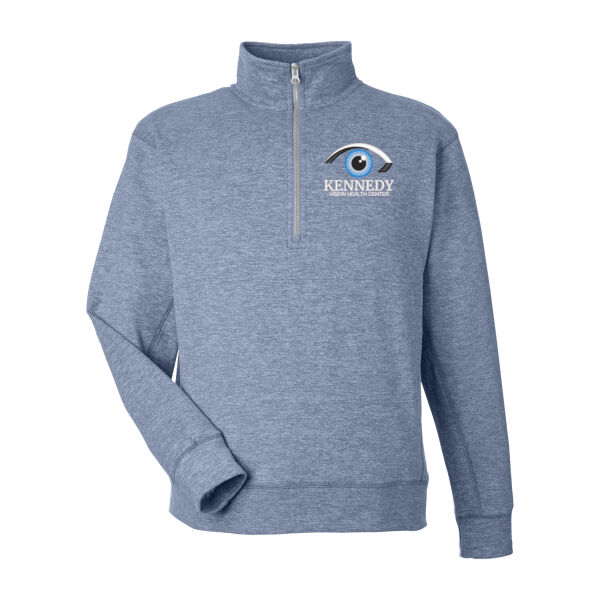 J. America - Unisex Electric Fleece Quarter-Zip Sweatshirt - Embroidered Logo Thumbnail