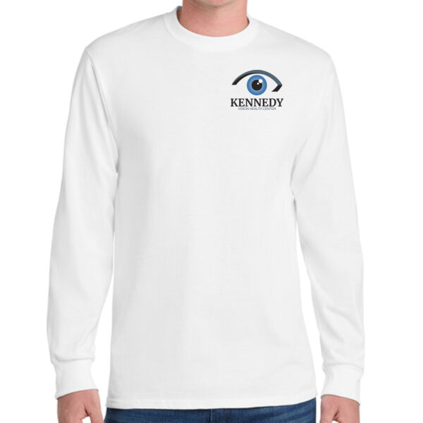 Port & Co™ Tall Long Sleeve Essential Tee - Printed Logo Thumbnail