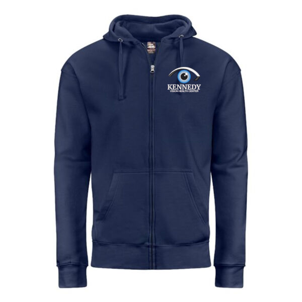 J. America - Unisex BTB Fleece Hooded Full-Zip Sweatshirt - Embroidered Logo Thumbnail