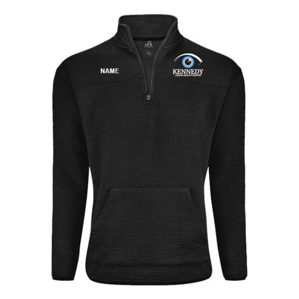 J. America - Unisex Pebble Fleece Quarter-Zip Pullover - Embroidered Logo **Add Name For $5** Thumbnail