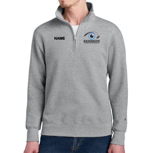 Champion® Powerblend® 1/4-Zip Sweatshirt - Embroidered Logo **Add Name For $5** Thumbnail