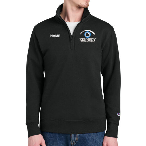 Champion® Powerblend® 1/4-Zip Sweatshirt - Embroidered Logo **Add Name For $5** Thumbnail