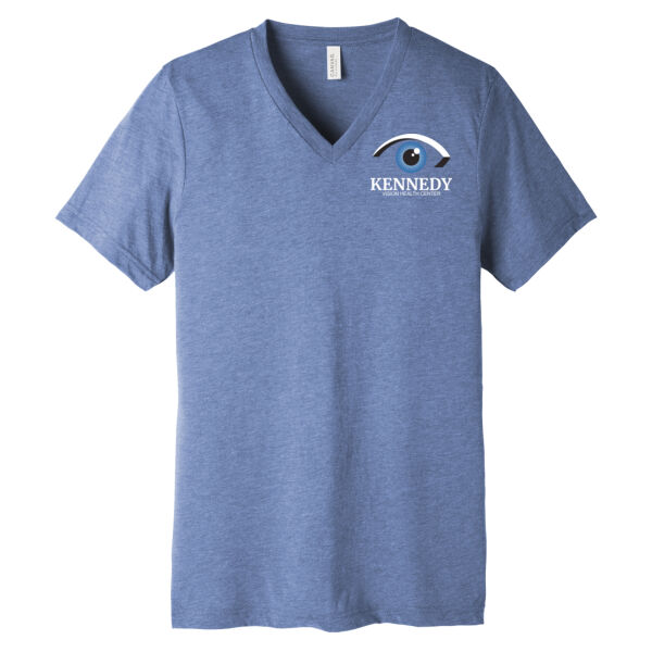 BELLA+CANVAS® Unisex Triblend Short Sleeve V-Neck Tee - Printed Logo Thumbnail